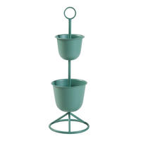 PFLANZENSTÄNDER Alphen - Grün, Metall (26/76.5cm) - [en.casa]