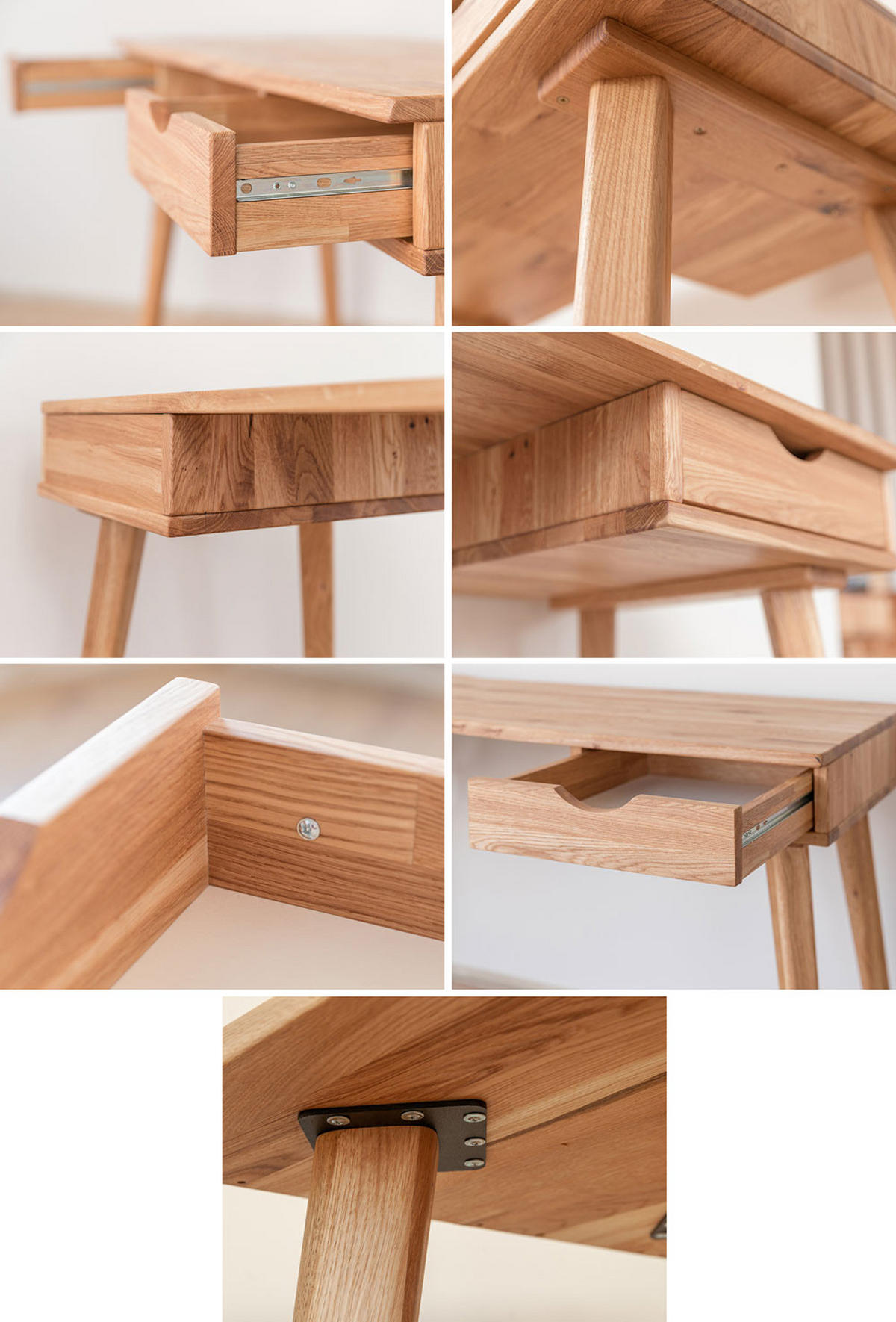 ARBEITSZIMMER-SET 3-tlg Simona Eiche Natur 338 / 55 / 180cm - Eichefarben, Holz (338/180/55cm) - Feldmann-Wohnen