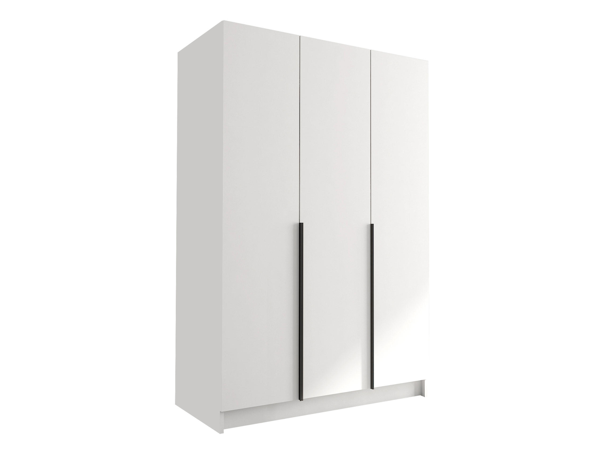KLEIDERSCHRANK Calia I - Schwarz/Weiß, Holzwerkstoff/Metall (150/215/58cm) - MIRJAN24