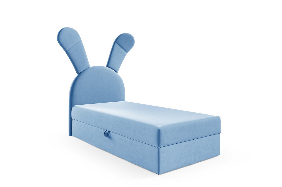 KINDERBETT Polsterbett Matilda - Hellblau, Holzwerkstoff/Textil (100/200cm) - Fun Möbel