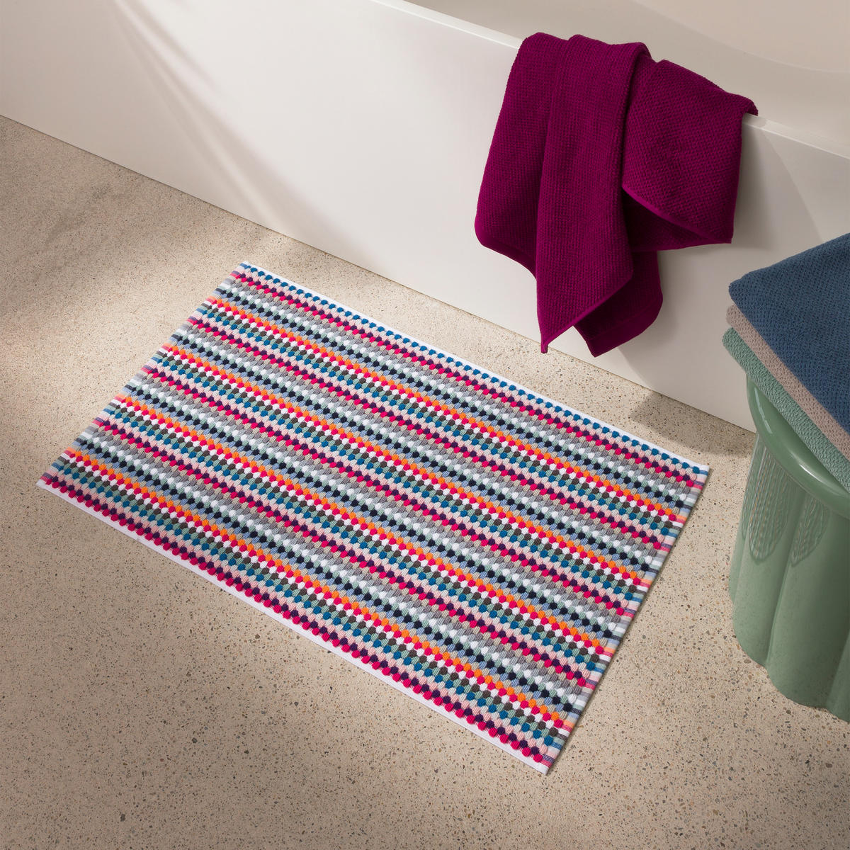 DUSCHVORLAGE BLISS - Multicolor, Textil (50/80cm) - MÖVE