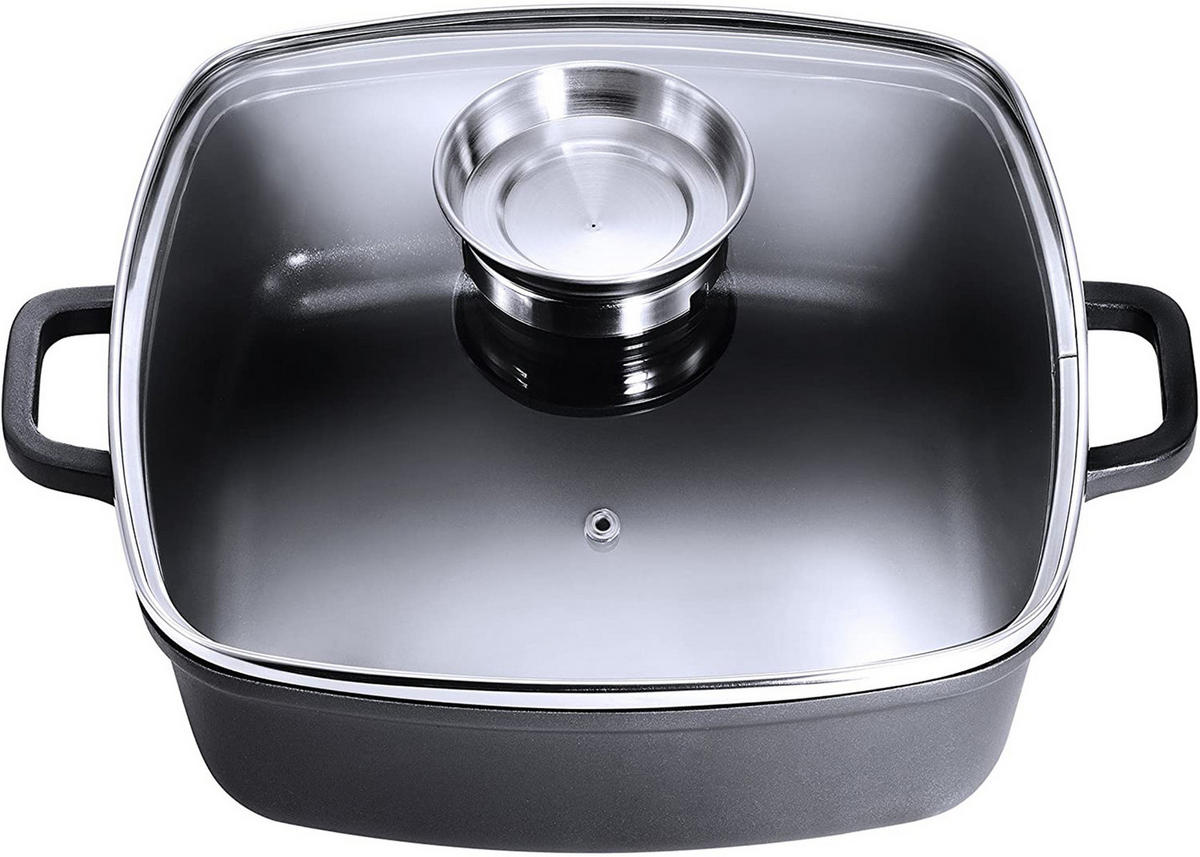 BRÄTER Santorin, Aluguss, Induktion, 3,8 Liter - Schwarz, Metall (28/28/7.4cm) - KOPF