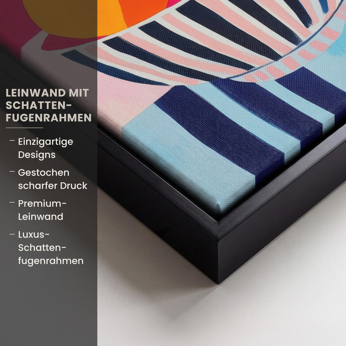 LEINWAND Bilder mit Rahmen - Obst - Abstrakter Hintergrund - Rosa - 20x30 - Pink, Textil (20/30cm) - MuchoWow