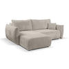 ECKSOFA HALLORA - Beige (Tilia 17) - Beige, Holzwerkstoff (257/177cm) - Möblo