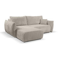ECKSOFA HALLORA - Beige (Tilia 17) - Beige, Holzwerkstoff (257/177cm) - Möblo
