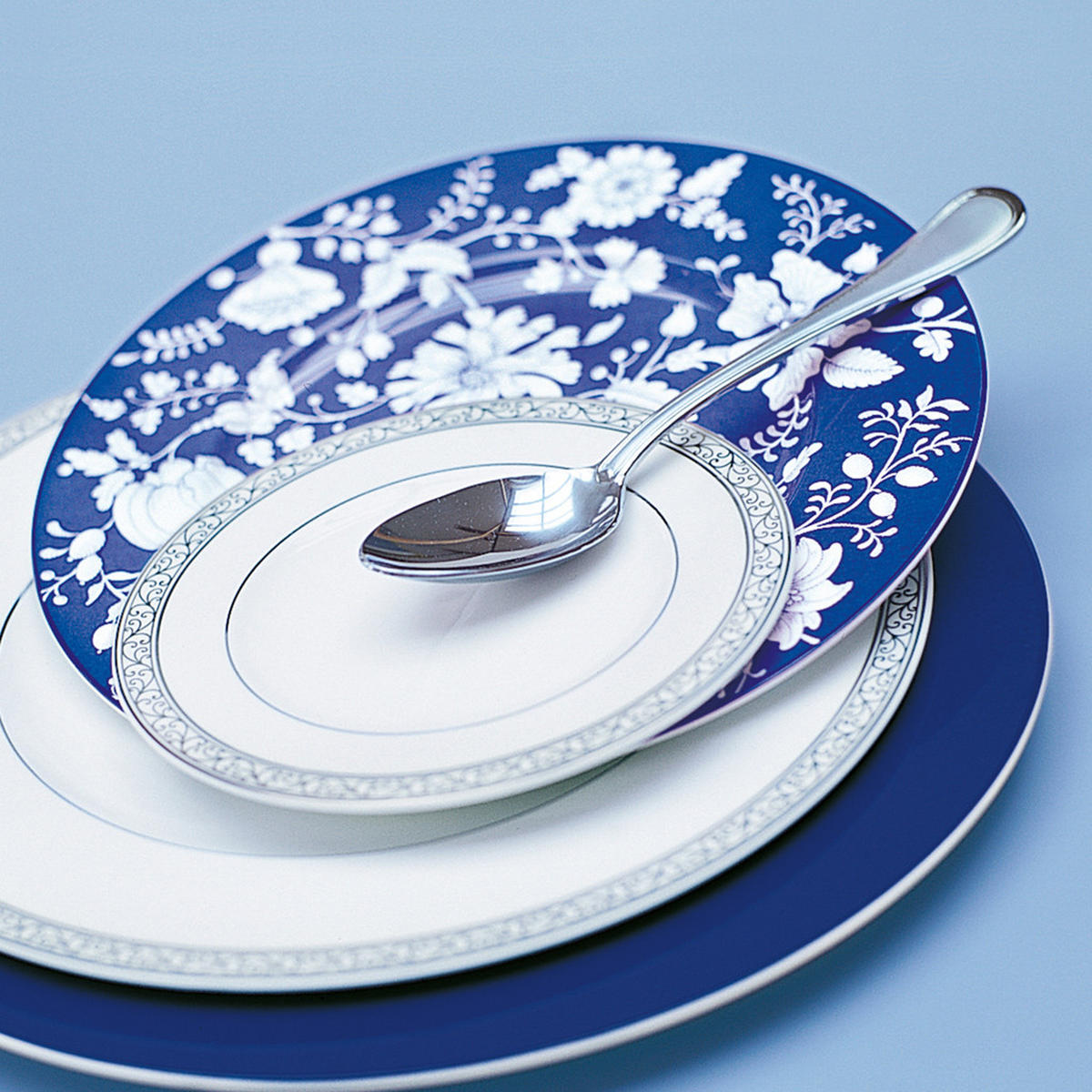 TAFELLÖFFEL Kreuzband Septfontaines silber 203 mm 6er Set - Silberfarben, Metall - Villeroy & Boch