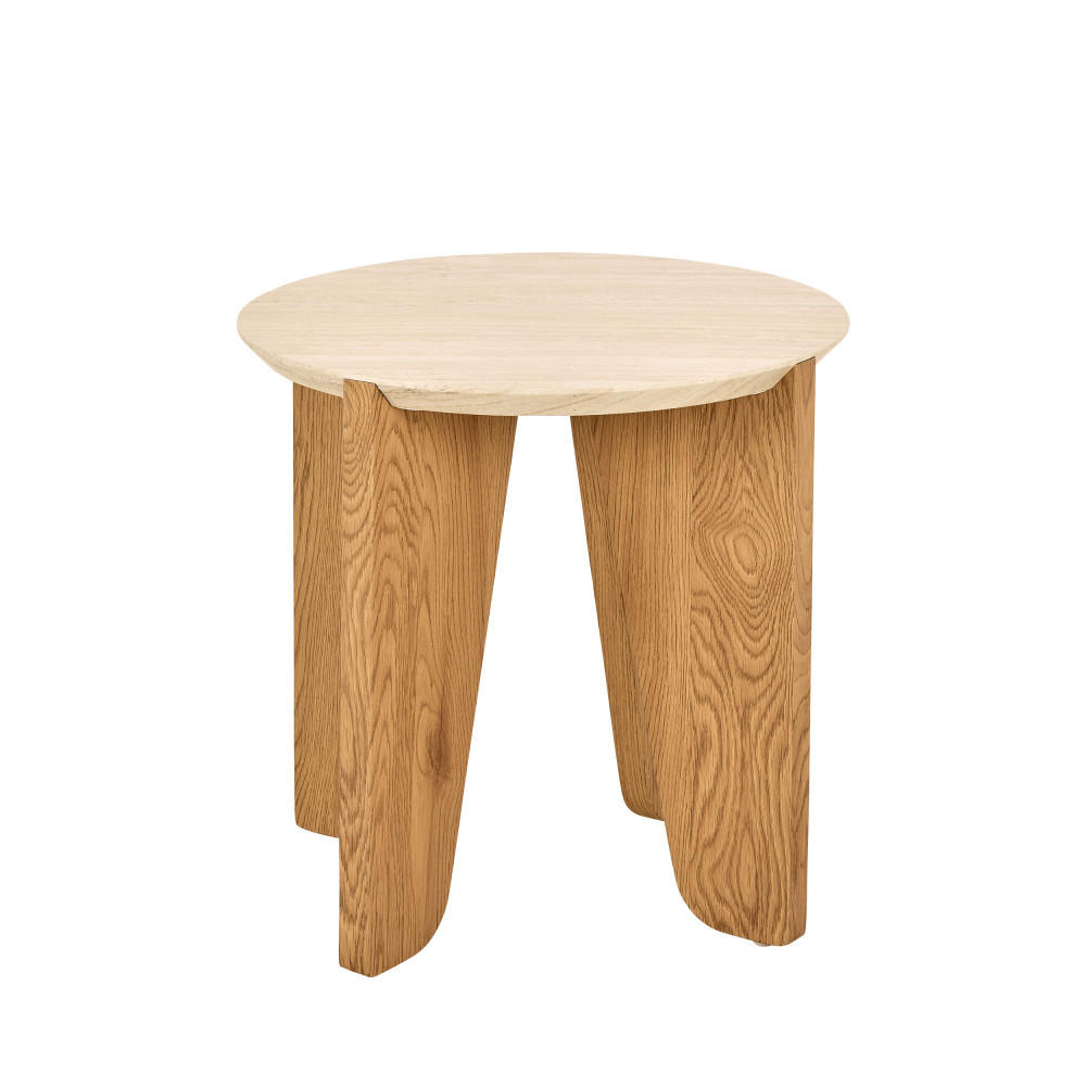 BEISTELLTISCH - Travertin - Beige - Einzelstück - Beige, Holzwerkstoff (50/50/50cm) - Drawer