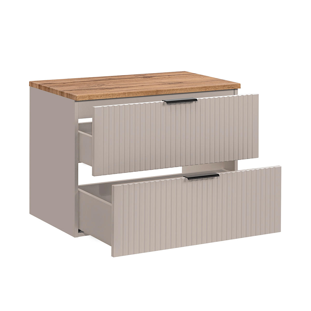 WASCHTISCHUNTERSCHRANK 80.6cm Adriel Beige - Beige, Holzwerkstoff (80.6/59/46cm) - Petits-meubles