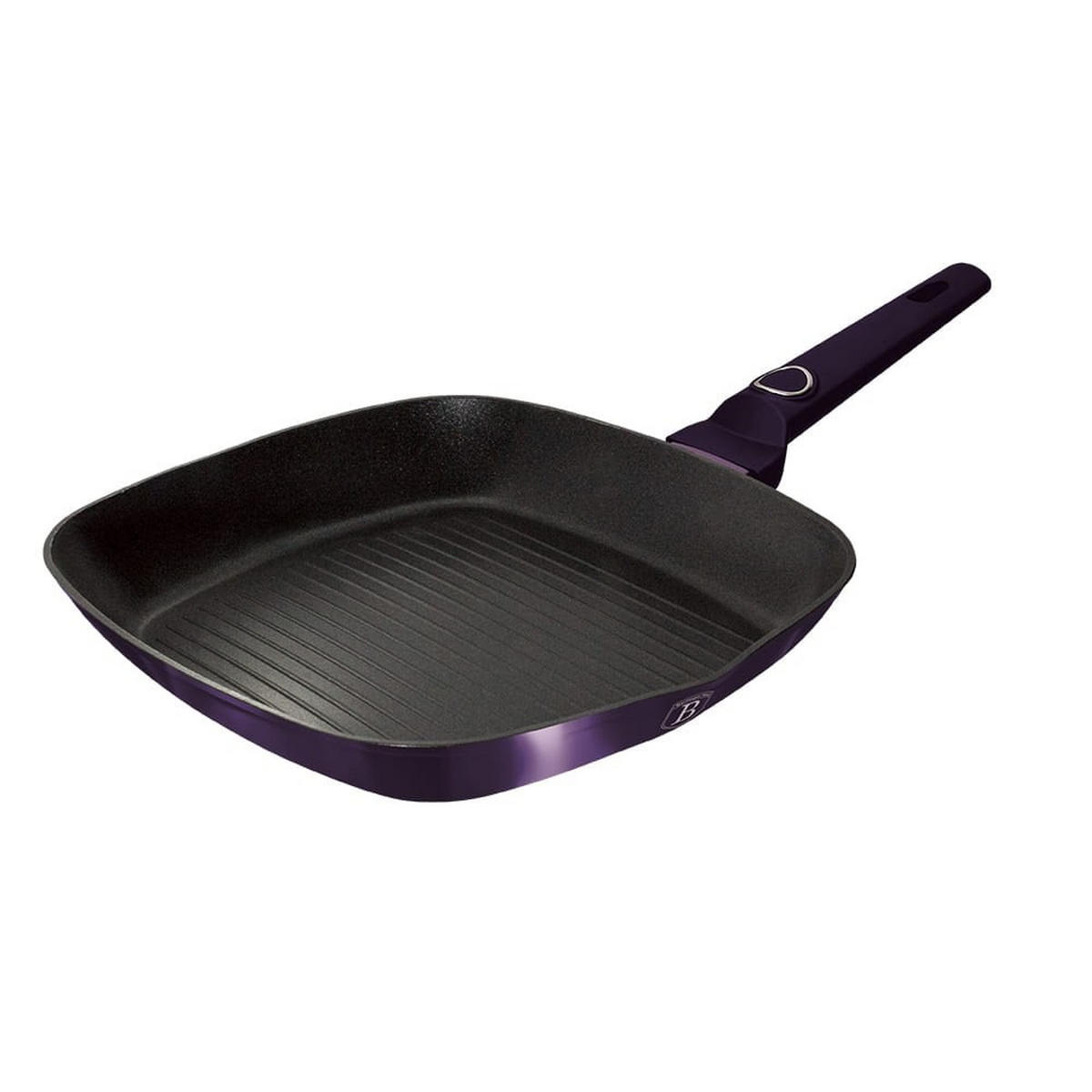 GRILLPFANNE Lila 28/28/4.1 cm BH6634 - Violett, Metall (28cm) - Berlinger Haus