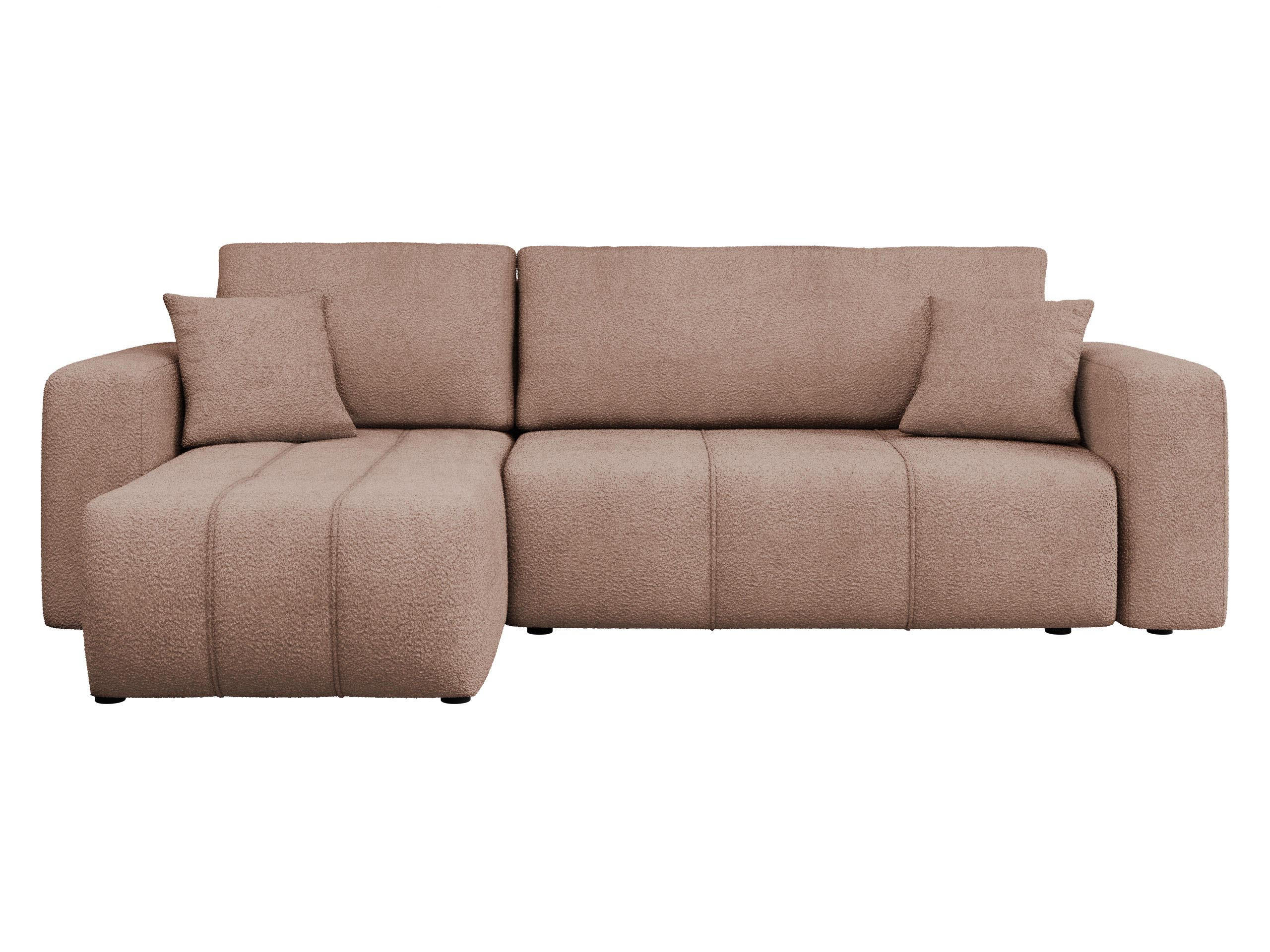 Mirjan24 Ecksofa Hellbraun 244x145 cm