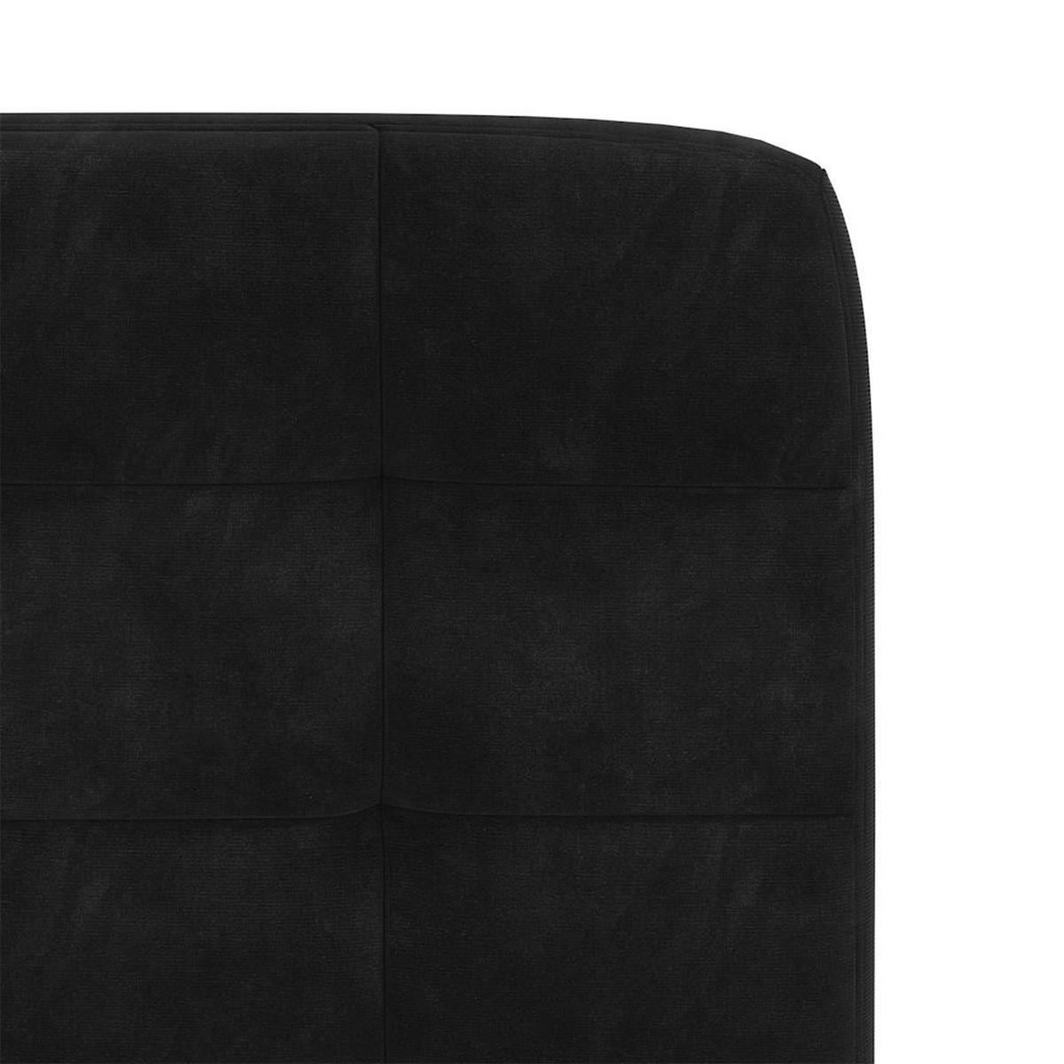 ESSZIMMERSTÜHLE 2 Stk. Schwarz Samt 45*54*83cm - Schwarz, Metall (45/83/54cm) - ZMH