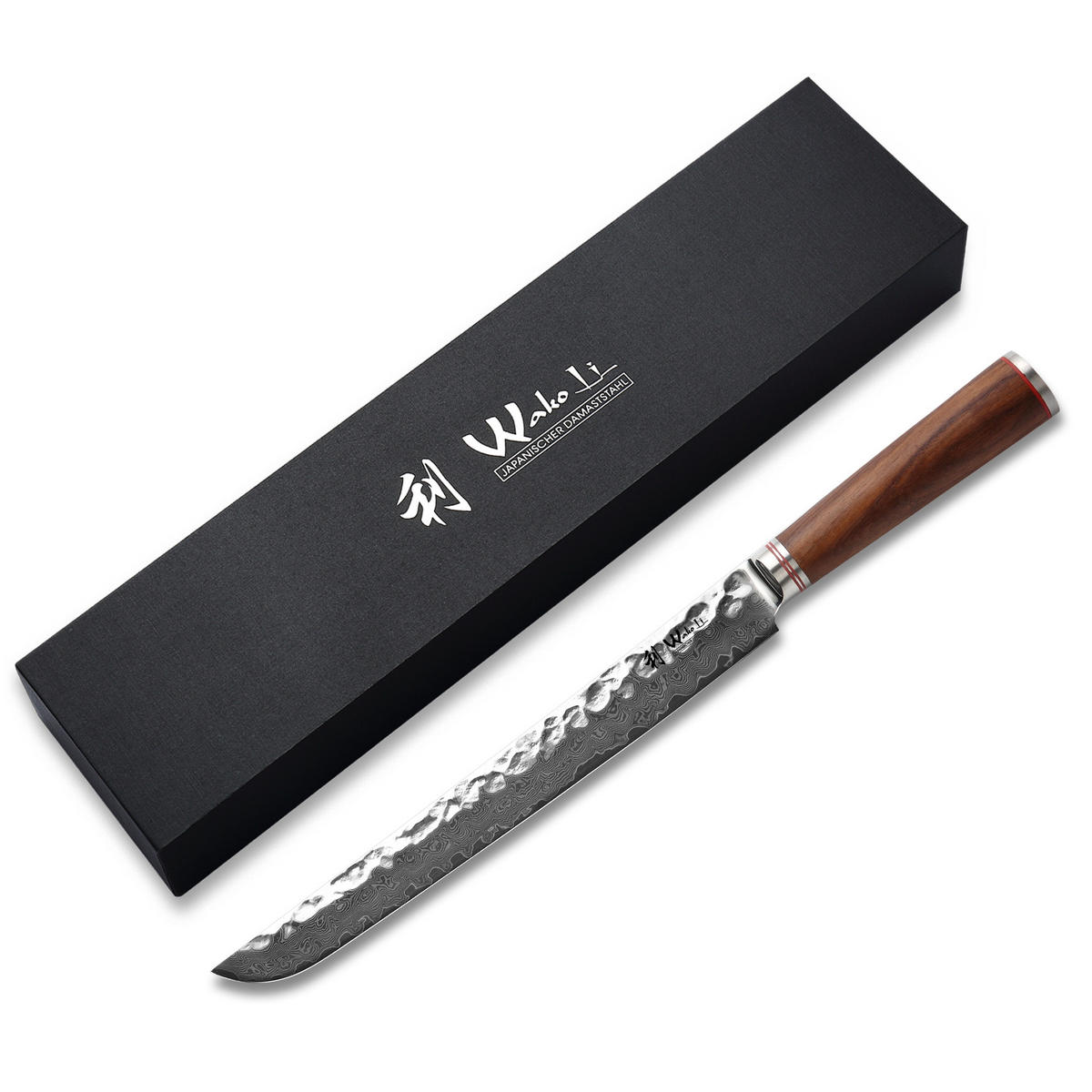 FLEISCHMESSER 27,5 cm - Nussbaumfarben, Holz/Metall (42cm) - Wakoli