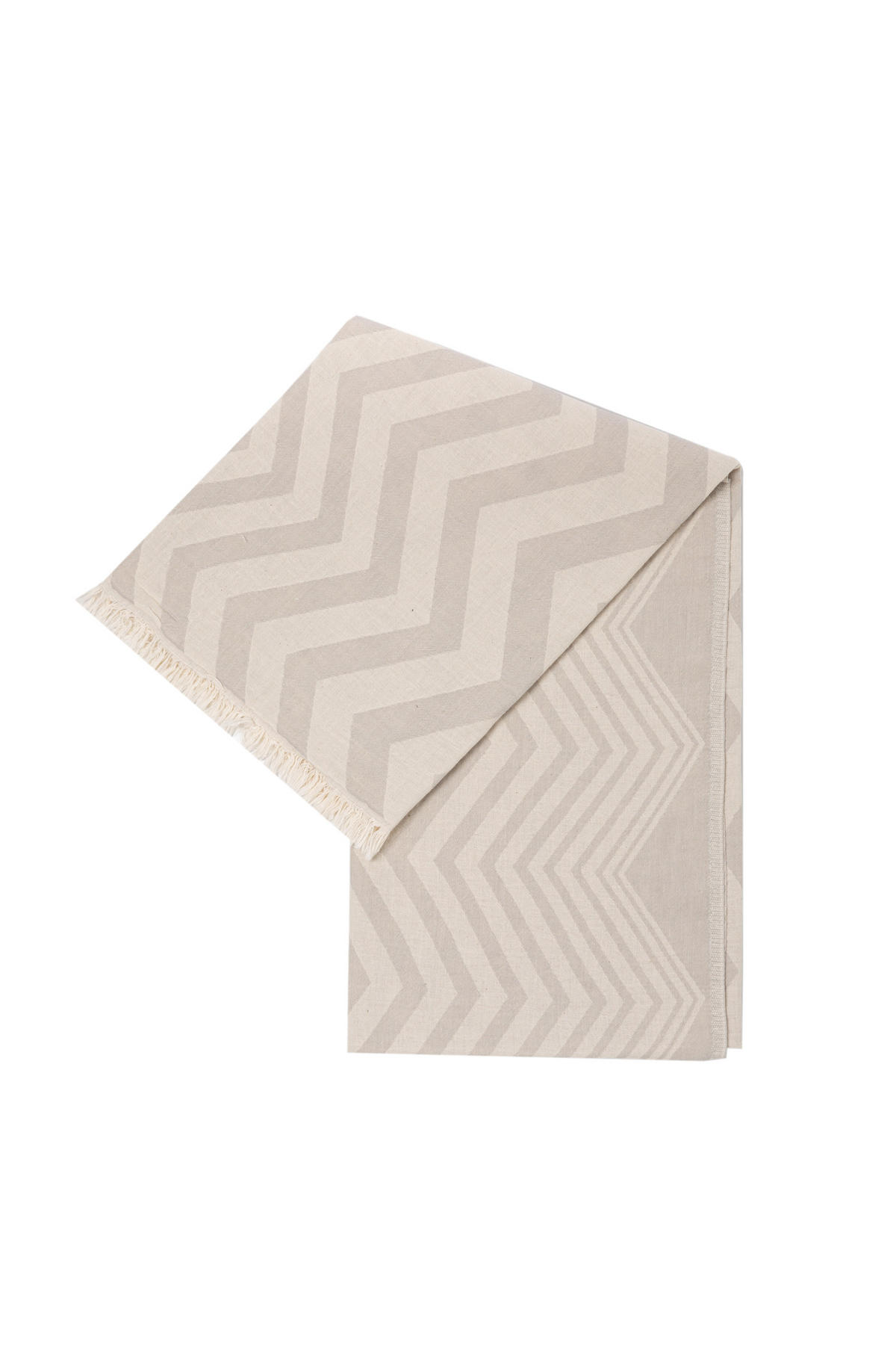 HAMAMTUCH Saunatuch Pink Zickzack für Babys geeignet 100%Baumwolle - Grau, Textil (100/180cm) - Villa Möbel