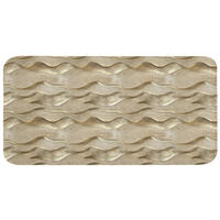 WC PŘEDLOŽKA Vlny - vzor - zlaté 120x60 cm - barva mosazi, textil/plast (120/1cm) - OnlyWow