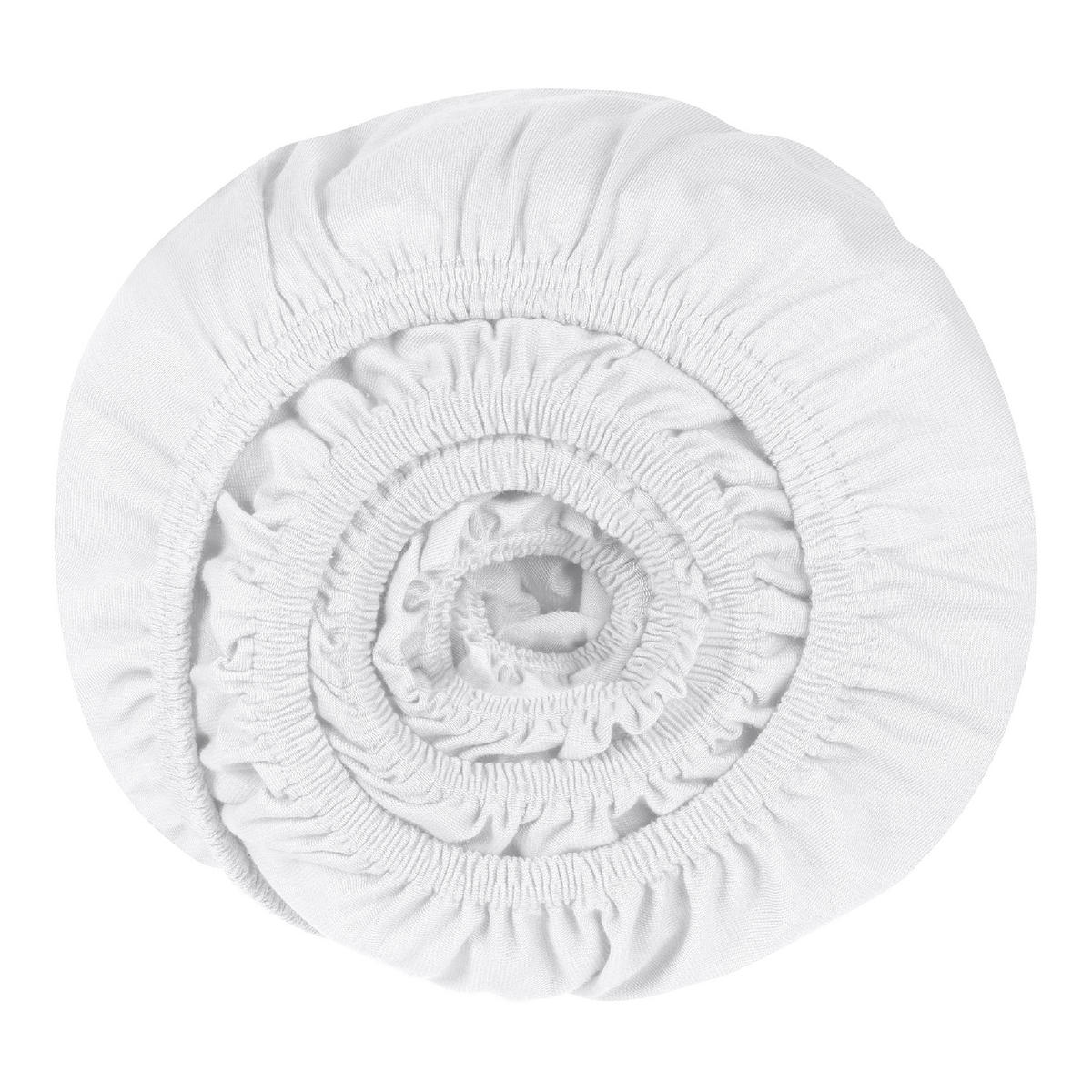 SPANNBETTLAKEN Finni - Feinbiber - 90 x 200 cm - Weiß - Weiß, Textil (100/200cm) - SCHIESSER