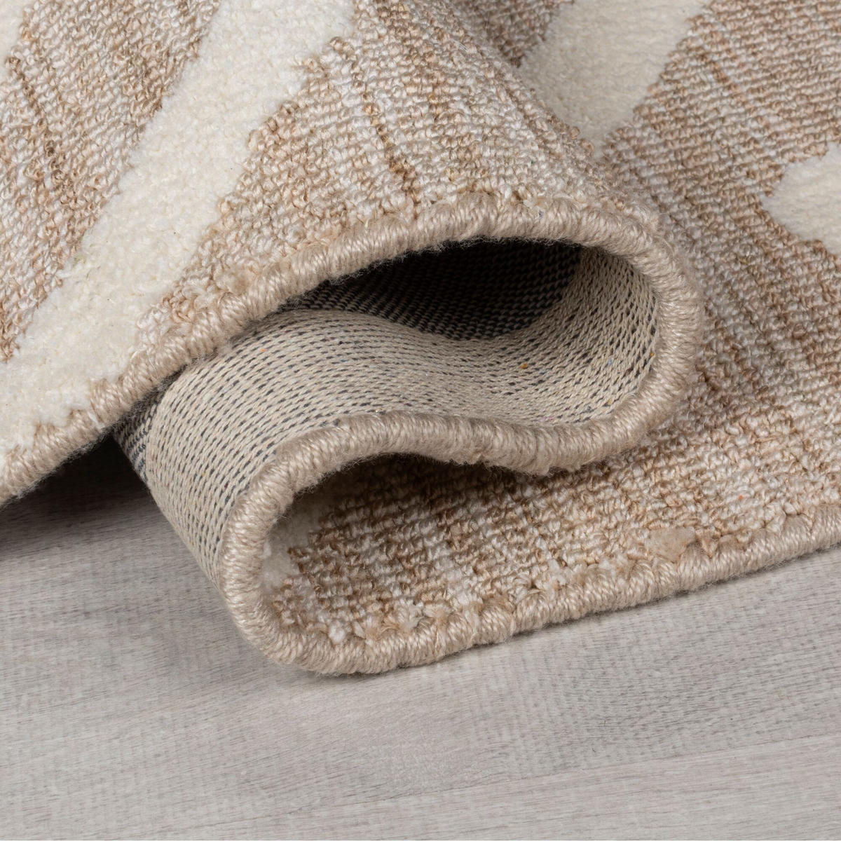 TEPPICH ARLEN, abstrakt, Taupe, 160 x 230 cm - Beige, Textil (230/160cm) - KADIMA DESIGN