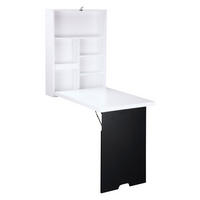 SCHREIBTISCH, MDF, Schwarz/Weiß, 60 x 94,5 x 147 cm - Weiß, Holzwerkstoff (94/5/60cm) - HOMCOM