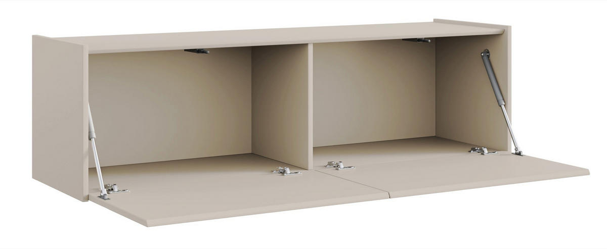 TV-LOWBOARD Magro 2-türig hängend oder stehend, Kaschmirgrau, 140 cm - Taupe, Holzwerkstoff (140/46.2/39cm) - Selsey