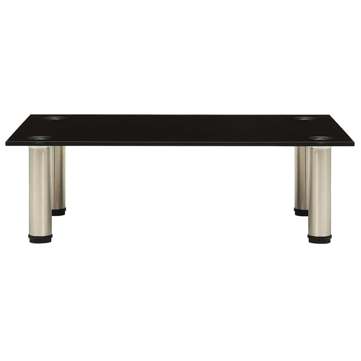 TV-TISCH 60/35/17 Cm Schwarz Hartglas - Schwarz, Glas (30/50/150cm) - vidaXL