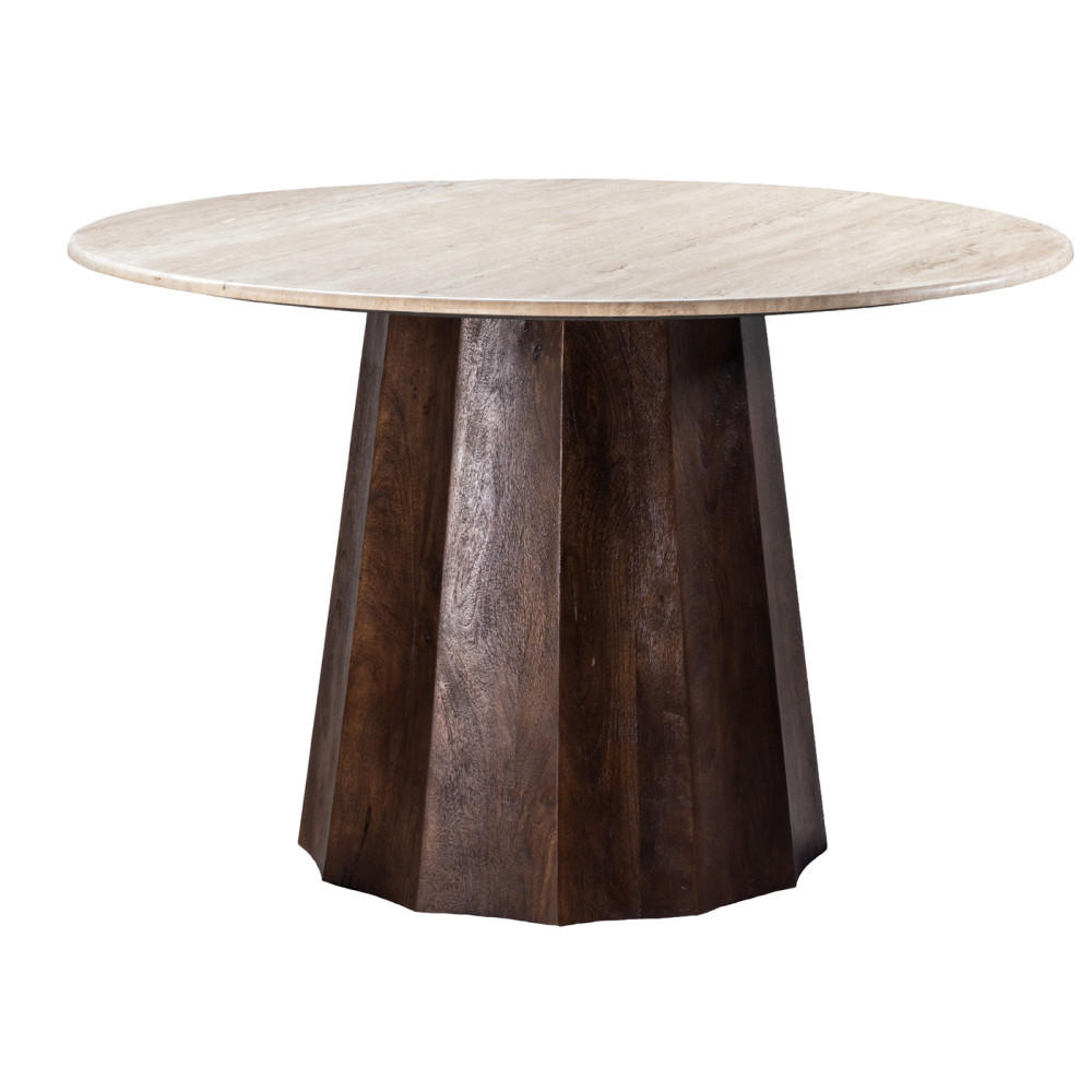 Giga Meubel Esstisch Braun 120x76x120 cm