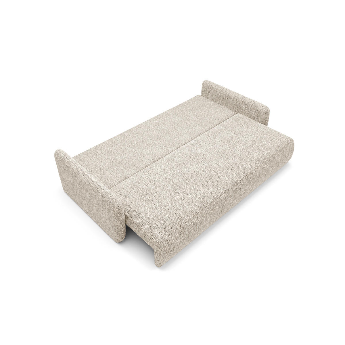 SOFA Lazare 3 Sitzplätze Hellgrau - Grau, Holz (217/86/102cm) - Petits-meubles