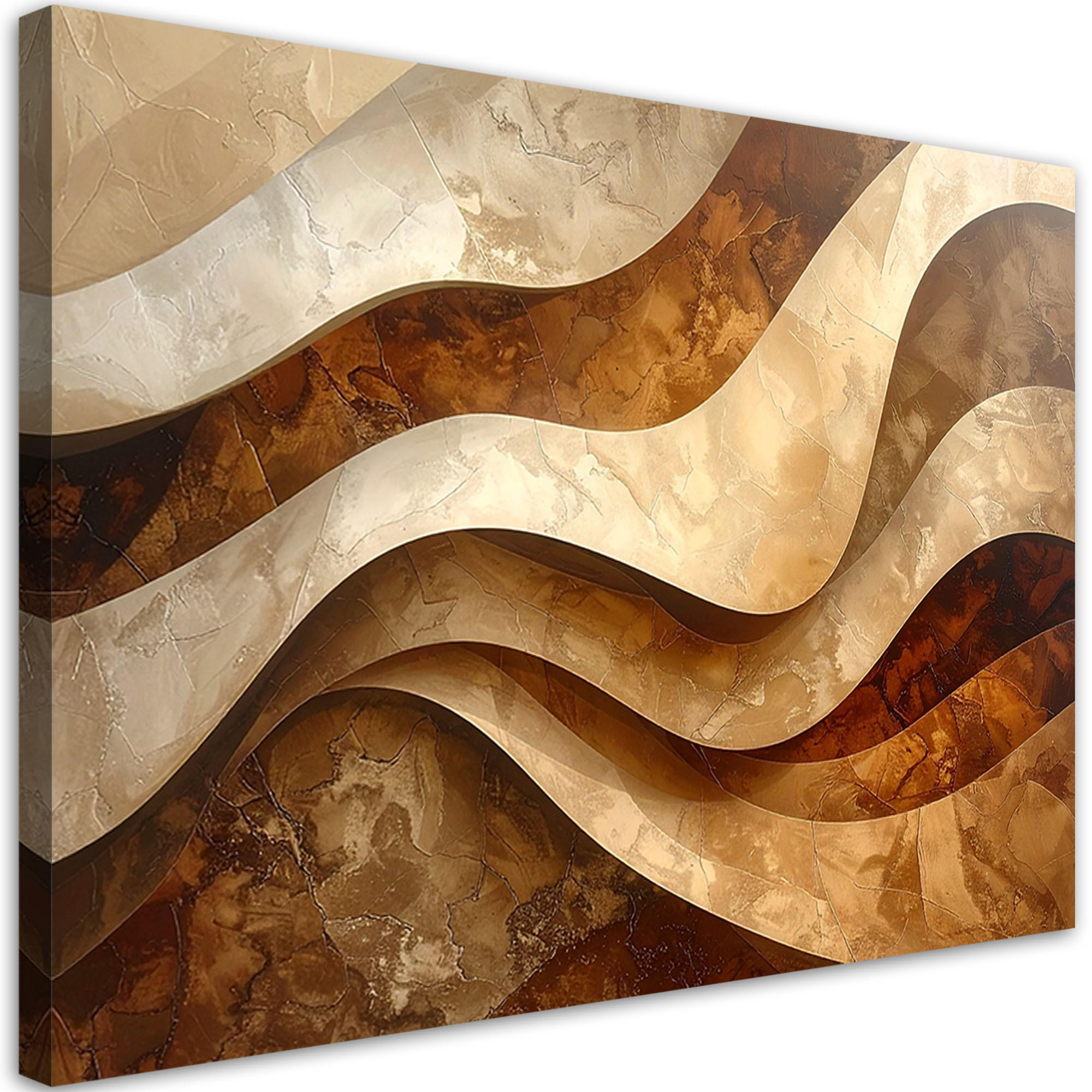 Feeby Leinwandbild Beige 90x60 cm