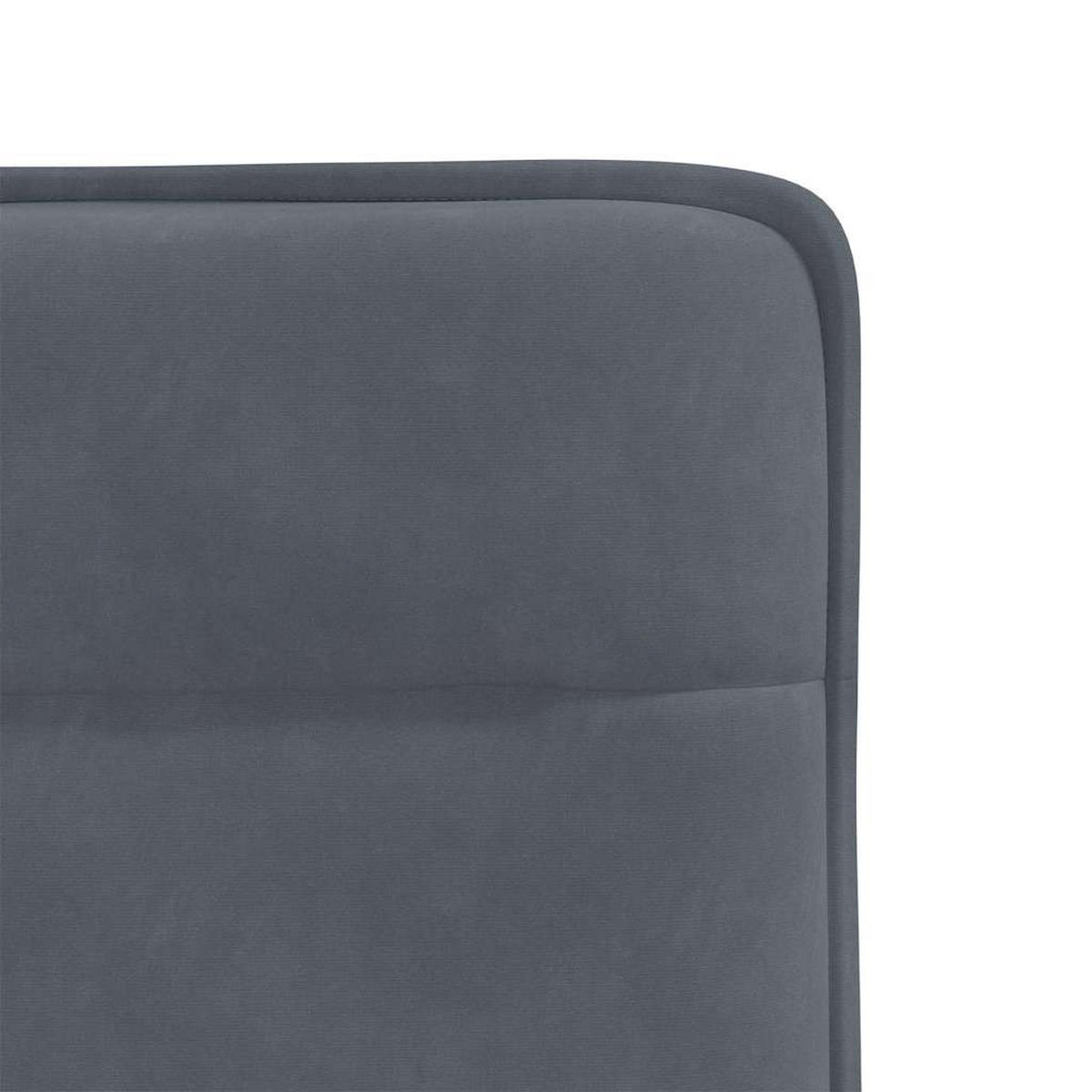 ESSZIMMERSTÜHLE 2 Stk. Dunkelgrau Samt 45*54*83cm - Dunkelgrau, Metall (45/83/54cm) - ZMH