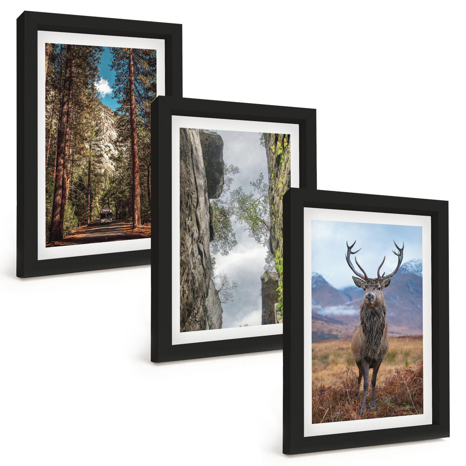 Tulup Bilder Schwarz 20x30 cm