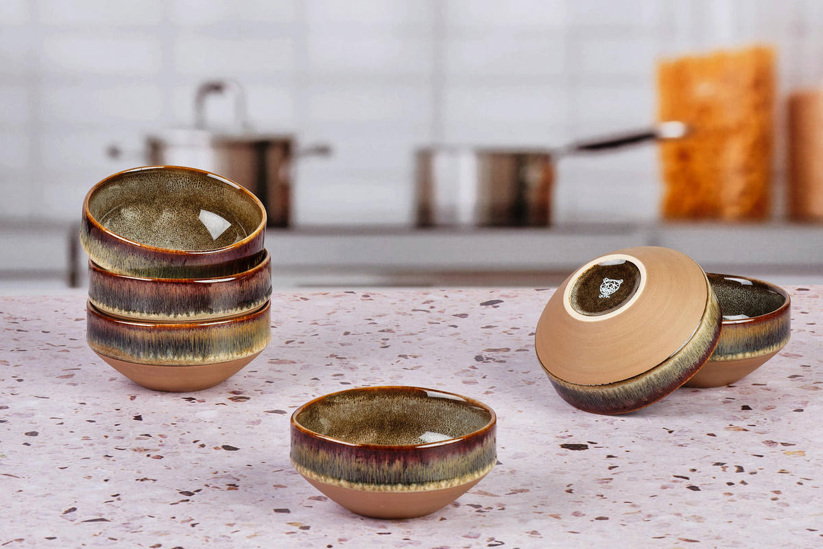 SCHALEN Genesis Ø11cm - 6er-Set - Basalt - Braun, Keramik (11cm) - Björn