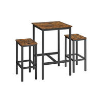 BARTISCH SET OUAGADOUGOU - Braun, Holzwerkstoff (60/60/90cm) - Hansiro