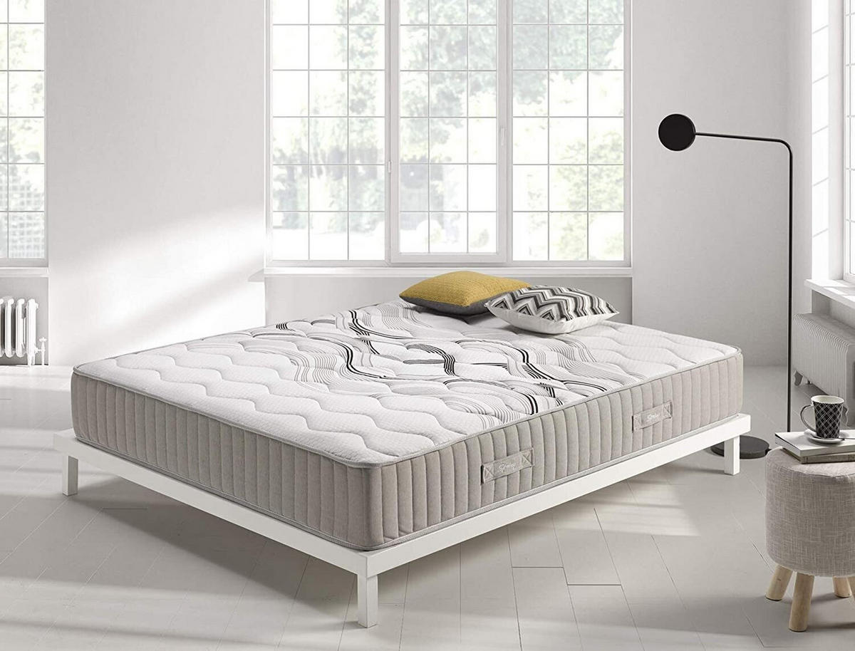 MATRATZE 90x190 Viskofeder H2/H3 30 cm - Weiß, Textil (90/190cm) - Simpur