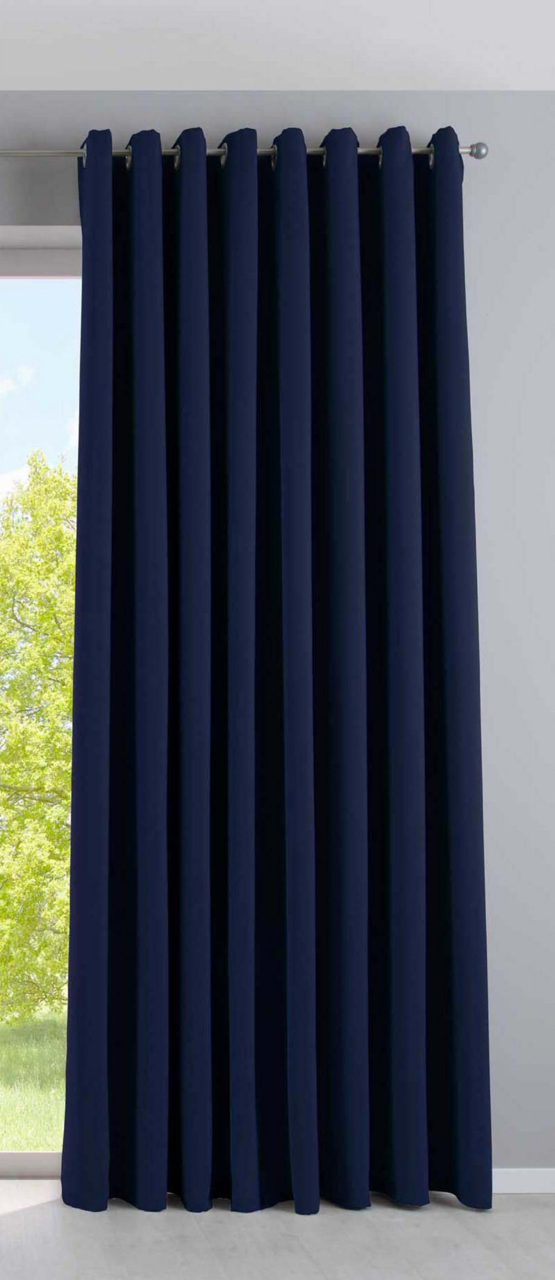 VORHANG »NEW YORK« HxB 245x295 cm Blau - Blau, Textil (295/245cm) - Gardinenbox