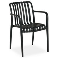 GARTENSTÜHLE TULIPANO 6ER-SET - Schwarz, Textil (55/82/59cm) - IDIMEX