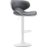 BARHOCKER Las Vegas V2 Kunstleder 88-108 cm Grau - Grau, Leder (46/88/49cm) - furnicato