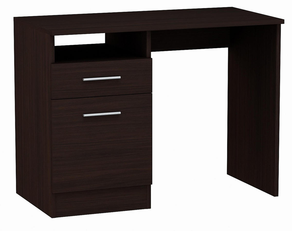 SCHREIBTISCH Bodo DSP Wenge 100/50/75 cm - Wengefarben, Holzwerkstoff (50/100/75cm) - Matkam Möbel