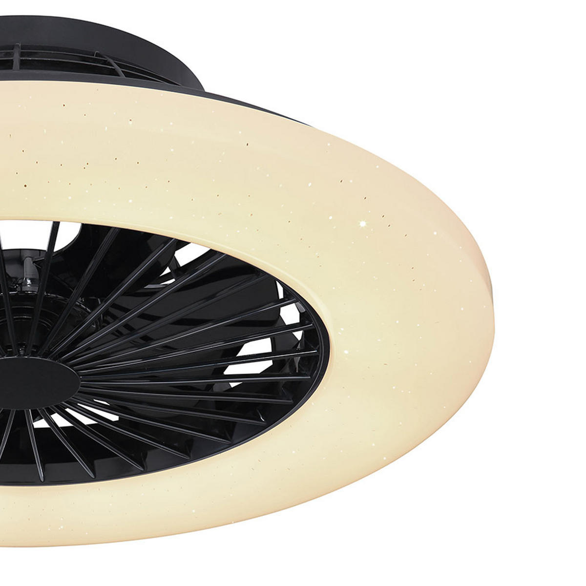 LED DECKENLEUCHTE Deckenventilator Weiß - Weiß, Metall (50/50/17.5cm) - Globo Lighting