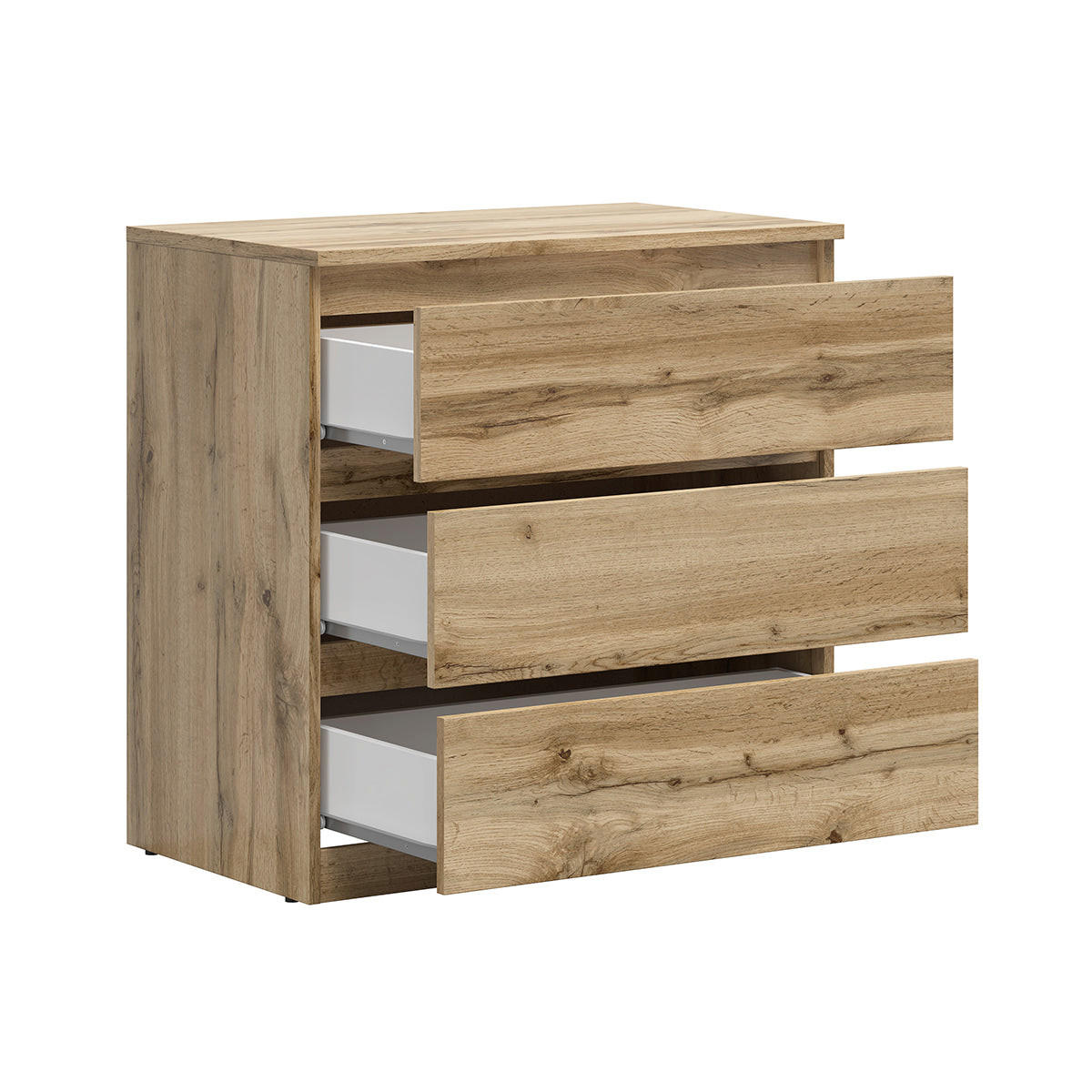 KOMODA Edwin Les - rjava, leseni material (75/75/45cm) - Petits-meubles