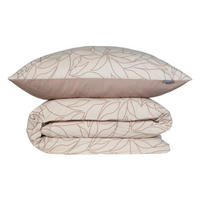 BETTWÄSCHESET Leaves - Renforcé - 2-teilig - 135 x 200 cm - Taupe - Taupe, Textil (135/200cm) - SCHIESSER