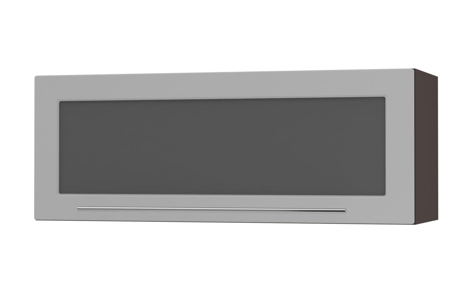 KÜCHENHÄNGESCHRANK Kvantum W4BS/90-AV Dust Grey Matt / Lava Matt 90 / 32,5 / 36cm - Dunkelgrau/Grau, Holz/Holzwerkstoff (90/36/32.5cm) - Feldmann-Wohnen