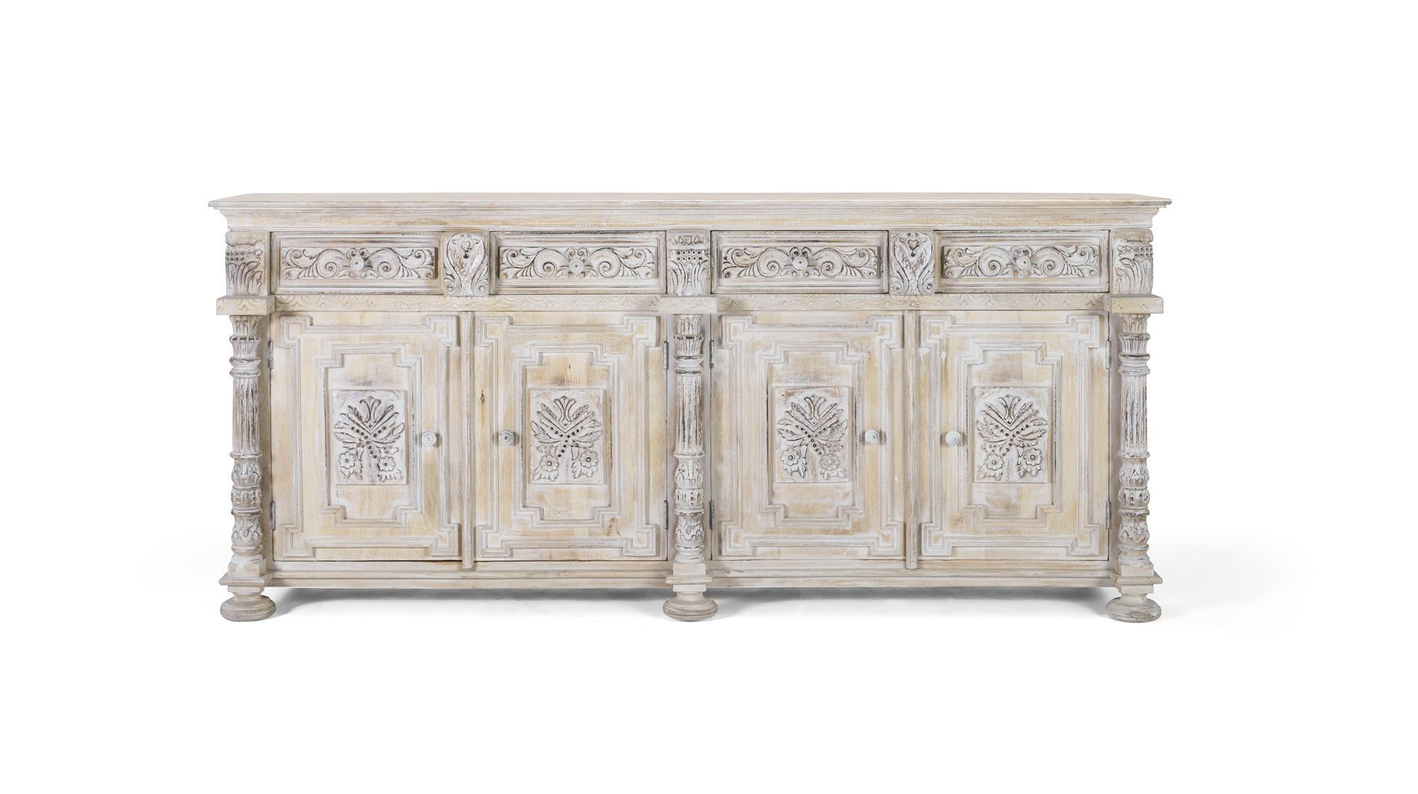 Giner y Colomer Sideboard Perlmutt 45x100x225 cm