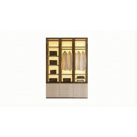 KLEIDERSCHRANK Roenesans 3 trg. - Creme, Holzwerkstoff (156/230/62cm)