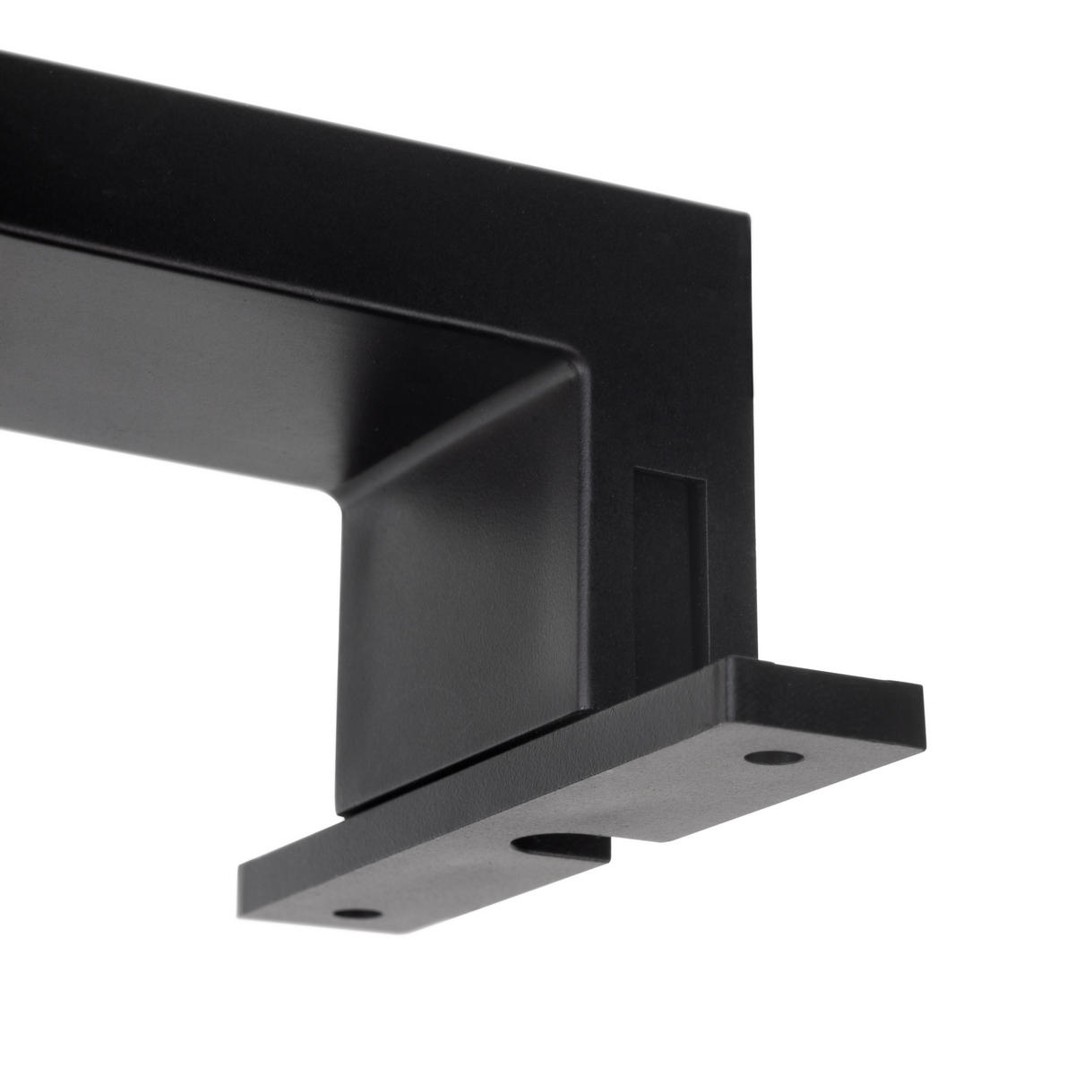 LED-STRAHLER Virgo für Badezimmerspiegel (AC 230V 50Hz), ohne Konverter, L300mm, kaltweißes Licht 6.000K, Kunststoff, Schwarz lackiert - Schwarz, Kunststoff (30/9.9/5cm) - EMUCA