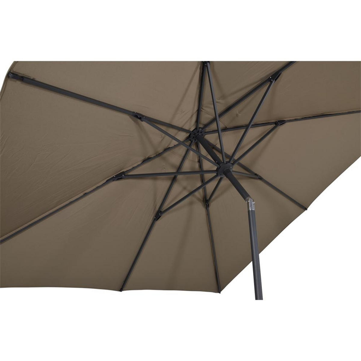 SONNENSCHIRM ZUM AUFKLAPPEN Libra - Taupe - 250/250/ cm - Taupe, Textil (250/250cm) - Lesli Living