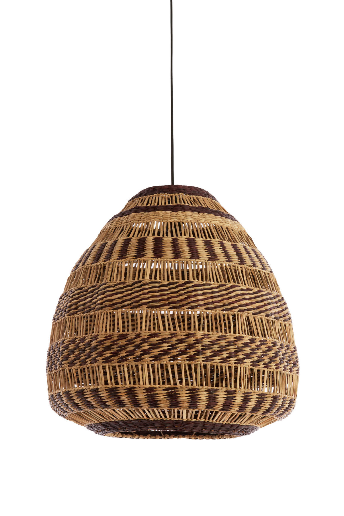 HÄNGELAMPE - Braun - 56/56/55 cm - Braun, Naturmaterialien (56/56/55cm) - Light & Living
