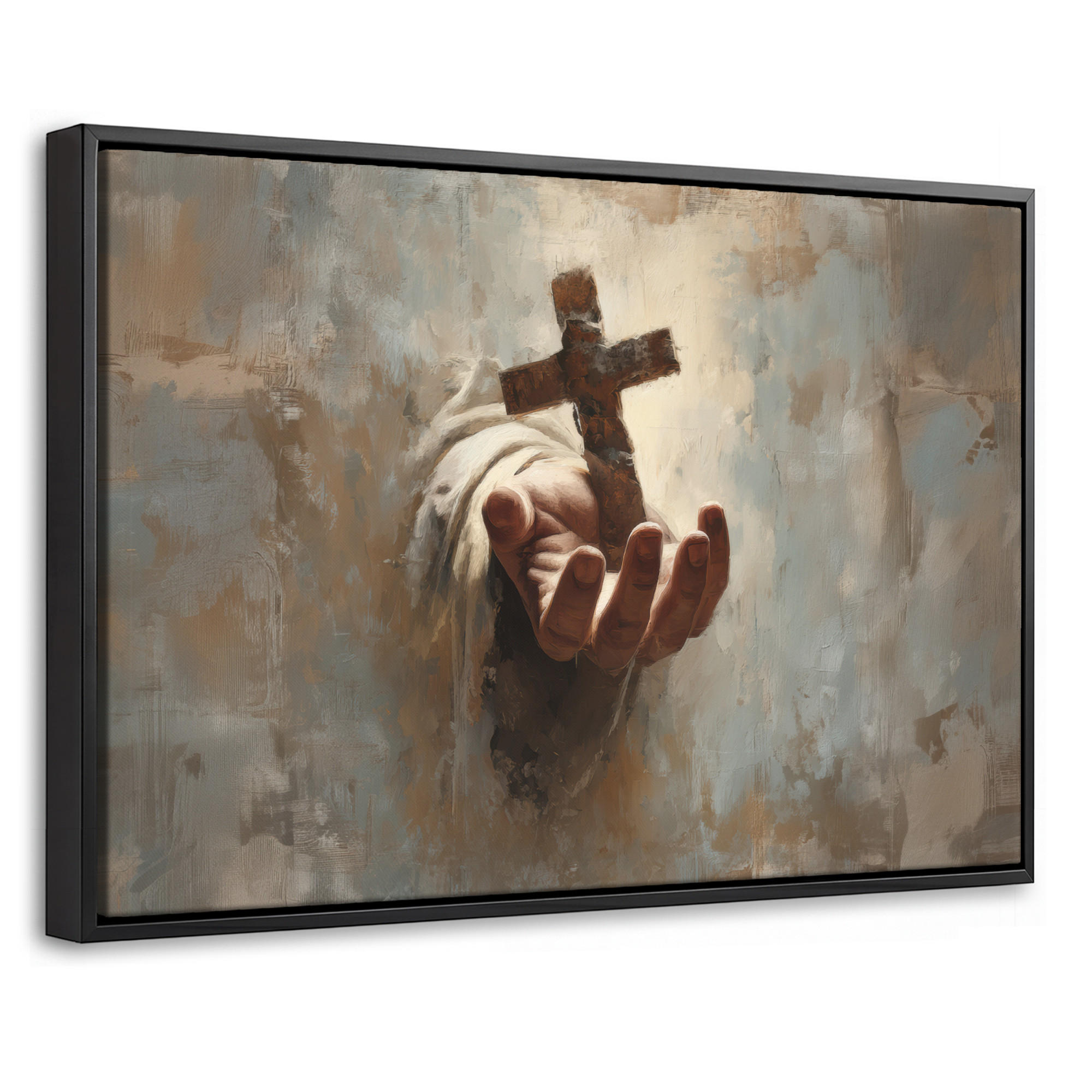 MuchoWow Leinwand Hellbraun 30x20 cm