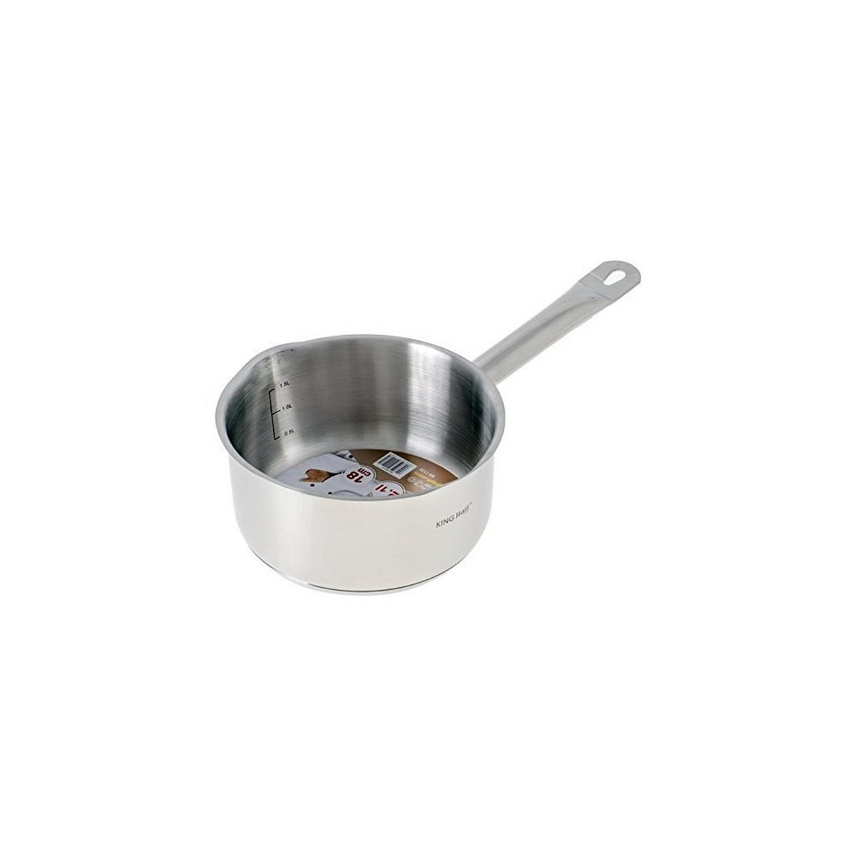 STIELTOPF Silber 16/16/8 cm KH1125 - Silberfarben, Metall (16cm) - Kinghoff 