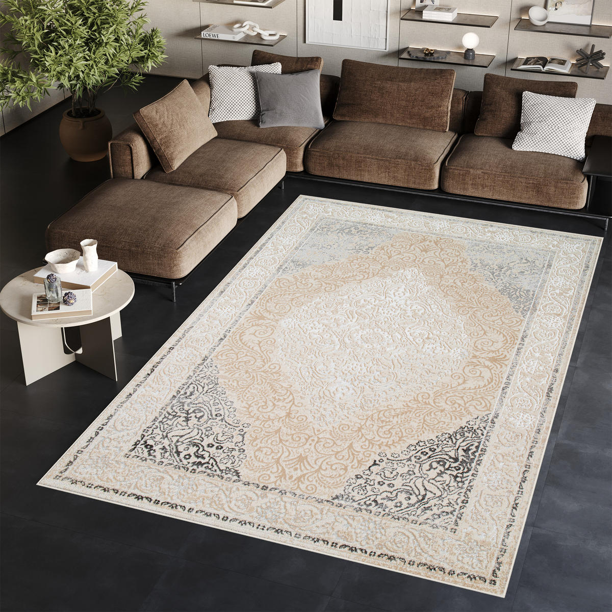 TEPPICH ARES Creme 180/250 cm - Creme, Kunststoff (180/250cm) - Tapiso