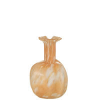 VASE MELISSA – Glas – Beige – Groß – 23 cm hoch - Beige, Glas (14/23cm) - J-Line