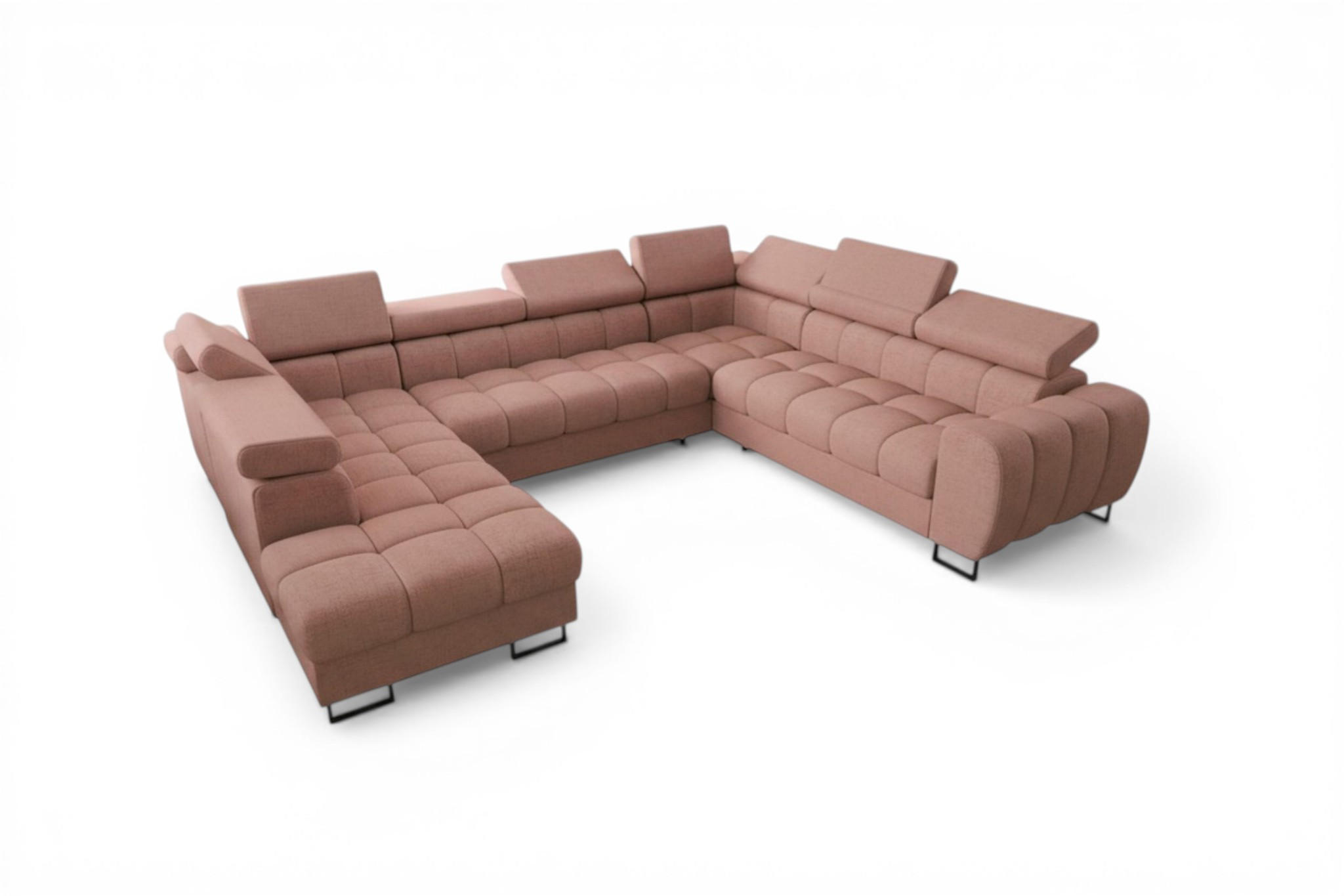 Fun Möbel Wohnlandschaft Rosa 265x95x350 cm