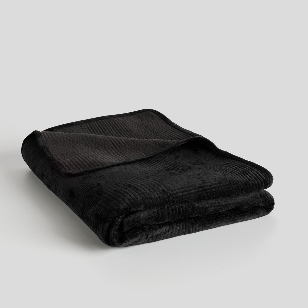 TAGESDECKE Quadron - Schwarz, Textil (200/220cm) - home&you